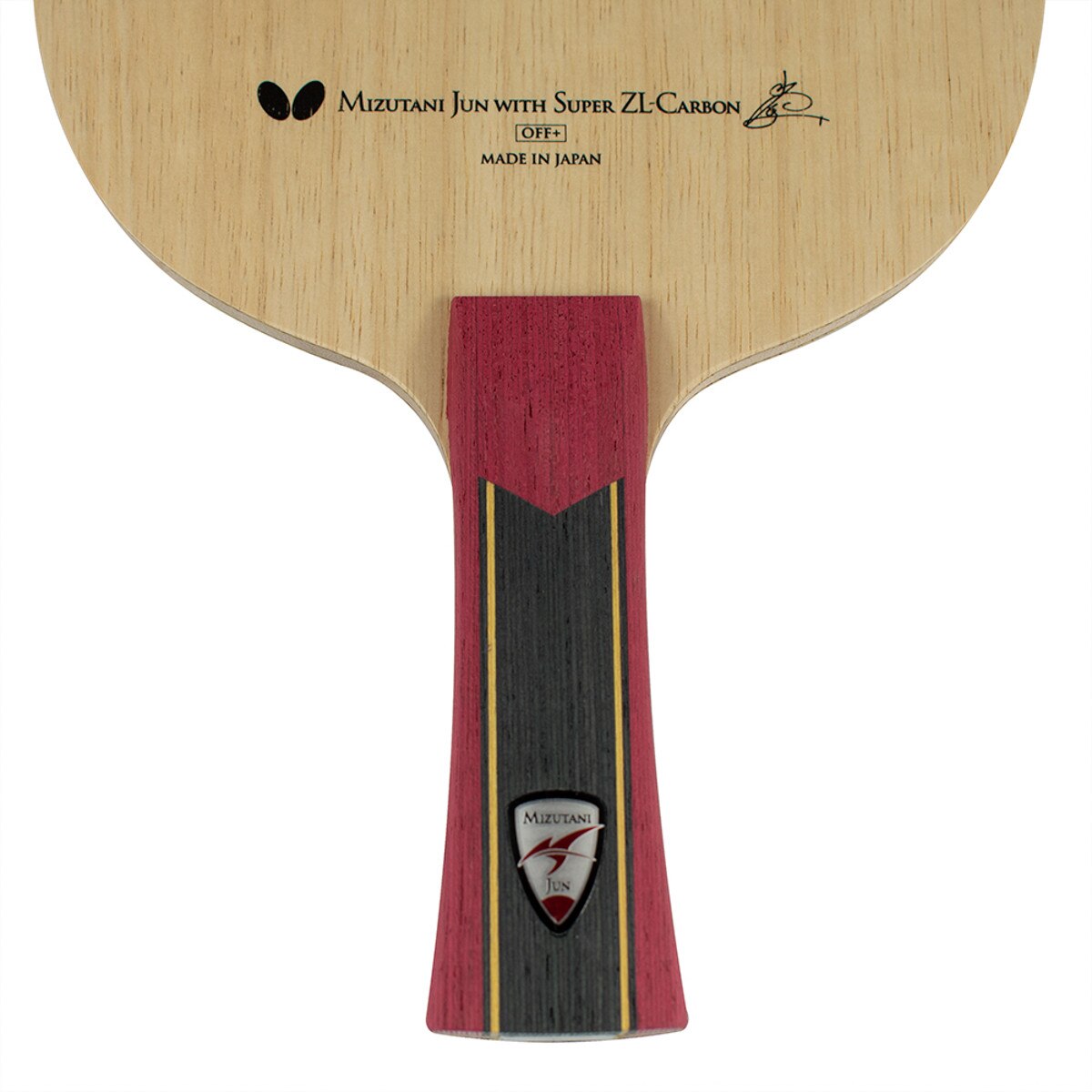 Mizutani Jun Super ZLC Blade: Flared Handle Close-up